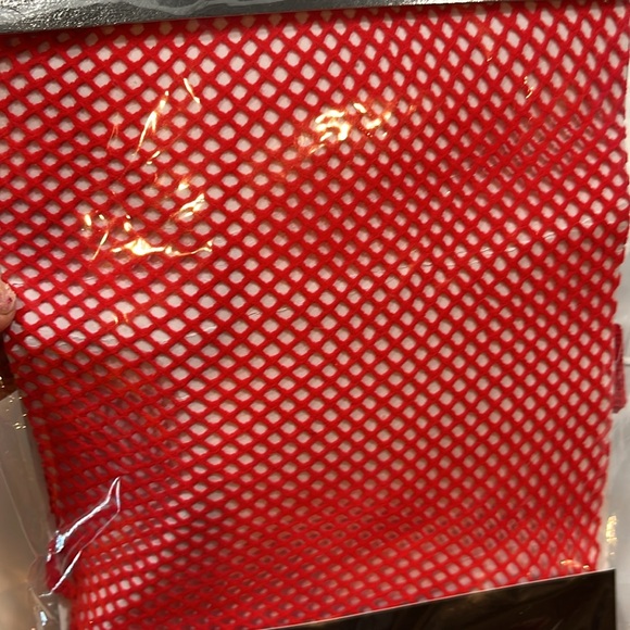 NEW RED Fish Net TIGHTS Pantyhose NYLONS dance sexy costume party Halloween new - Picture 10 of 10